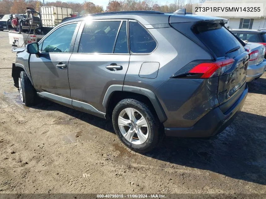 2021 Toyota Rav4 Xle VIN: 2T3P1RFV5MW143255 Lot: 40795015