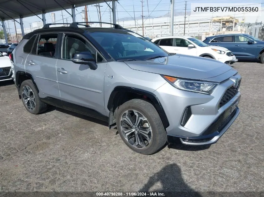 2021 Toyota Rav4 Prime Xse VIN: JTMFB3FV7MD055360 Lot: 40798288