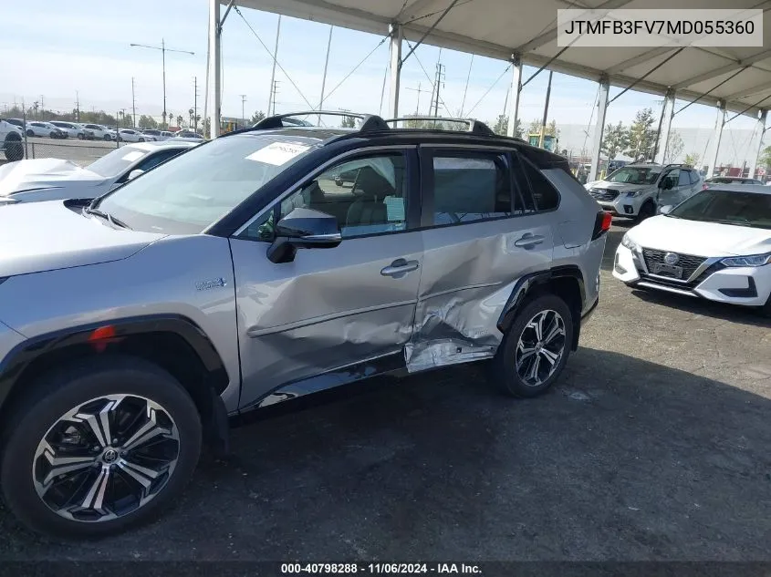 2021 Toyota Rav4 Prime Xse VIN: JTMFB3FV7MD055360 Lot: 40798288