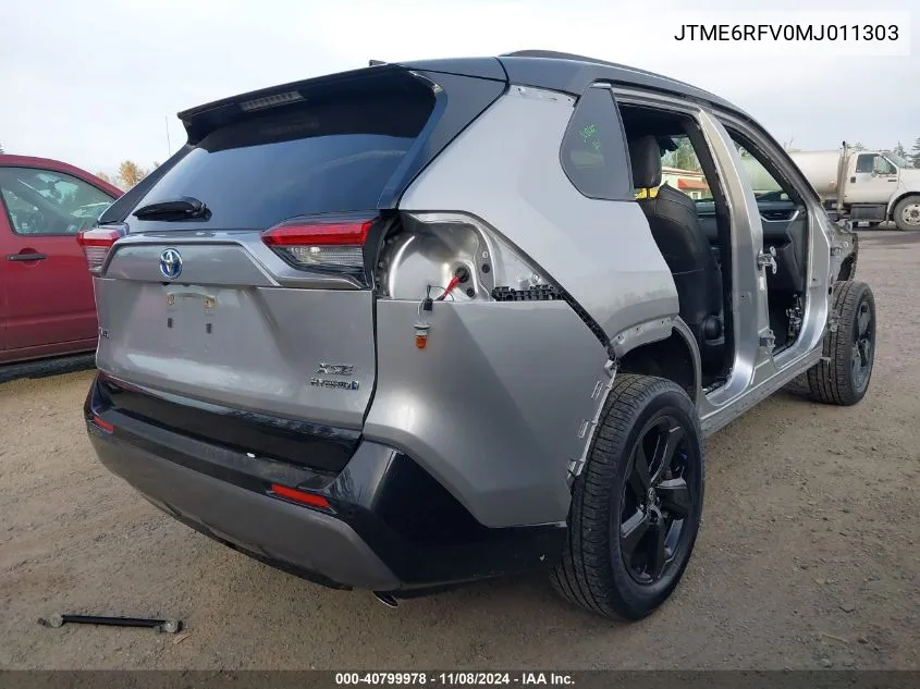 2021 Toyota Rav4 Hybrid Xse VIN: JTME6RFV0MJ011303 Lot: 40799978