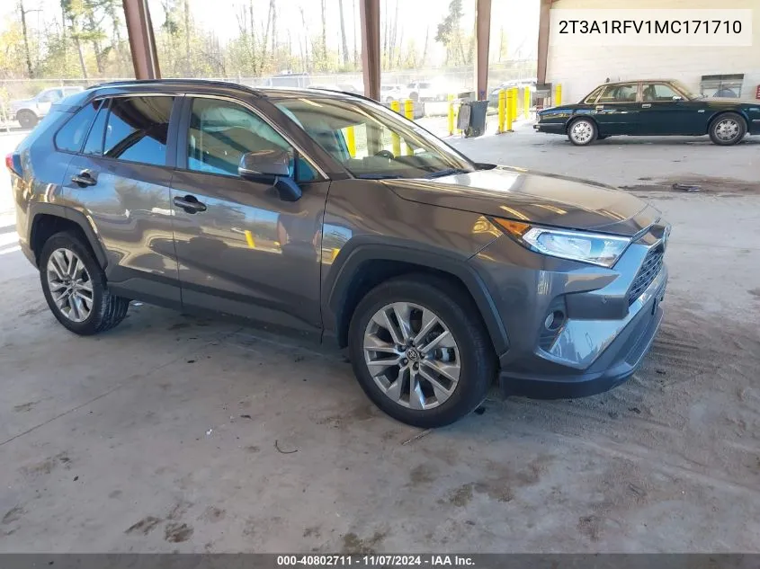 2021 Toyota Rav4 Xle Premium VIN: 2T3A1RFV1MC171710 Lot: 40802711