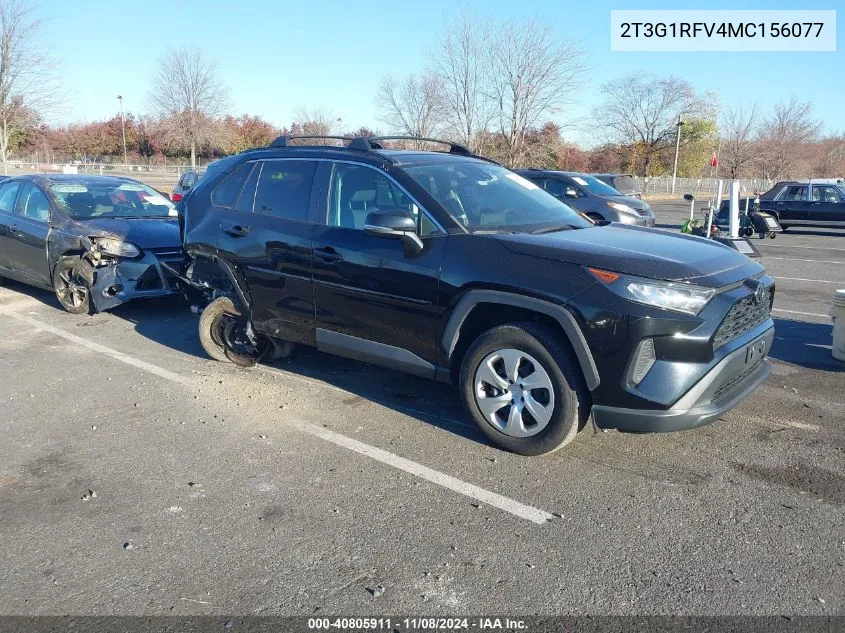 2021 Toyota Rav4 Le VIN: 2T3G1RFV4MC156077 Lot: 40805911