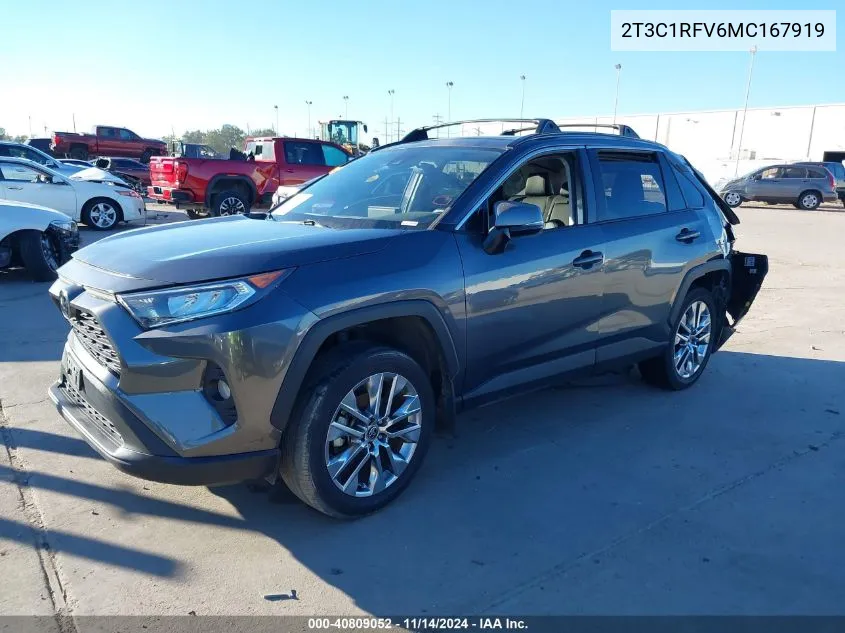 2021 Toyota Rav4 Xle Premium VIN: 2T3C1RFV6MC167919 Lot: 40809052