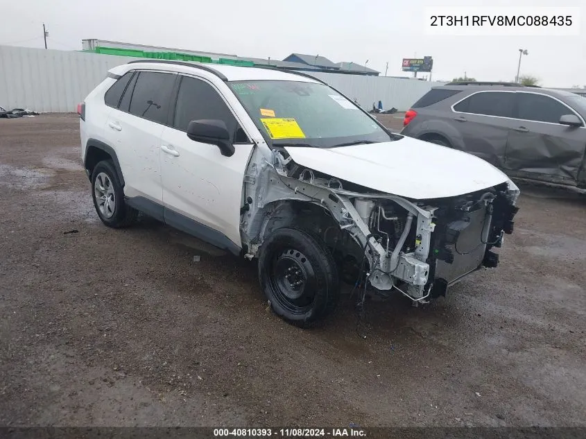 2021 Toyota Rav4 Le VIN: 2T3H1RFV8MC088435 Lot: 40810393