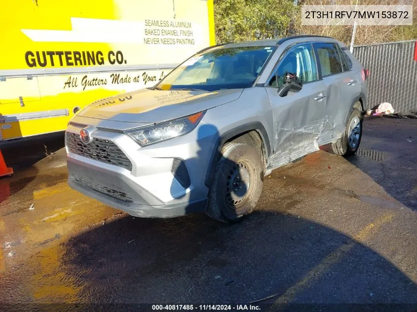 2021 Toyota Rav4 Le VIN: 2T3H1RFV7MW153872 Lot: 40817485