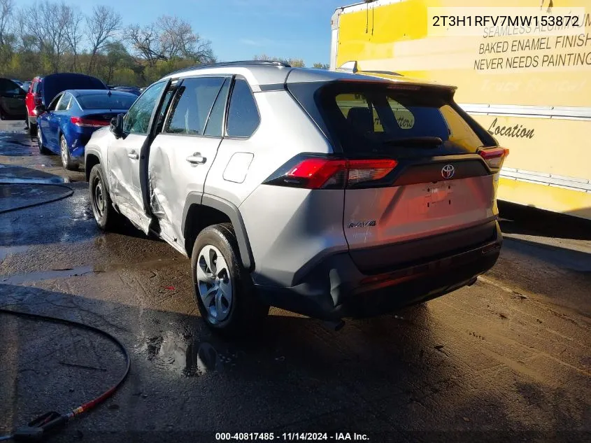 2021 Toyota Rav4 Le VIN: 2T3H1RFV7MW153872 Lot: 40817485