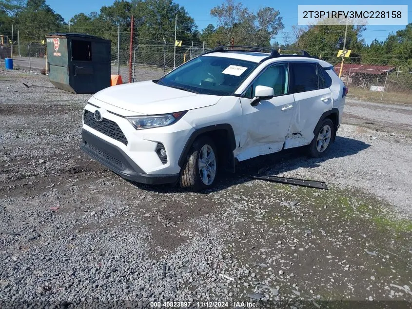 2021 Toyota Rav4 Xle VIN: 2T3P1RFV3MC228158 Lot: 40823897