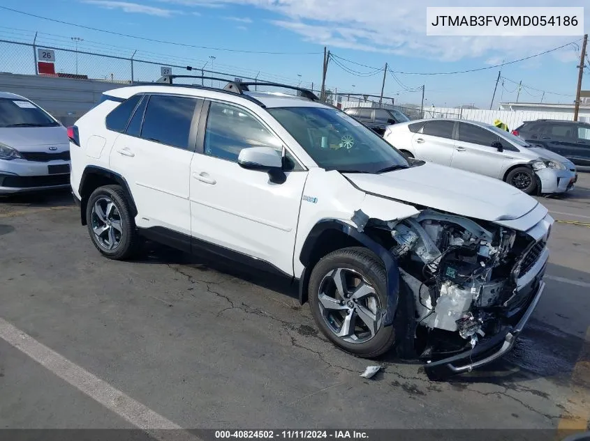 2021 Toyota Rav4 Prime Se VIN: JTMAB3FV9MD054186 Lot: 40824502