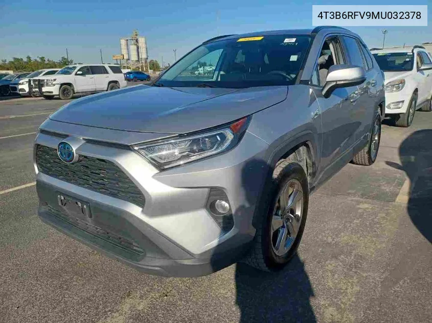 2021 Toyota Rav4 Xle Premium/Xse VIN: 4T3B6RFV9MU032378 Lot: 40827093