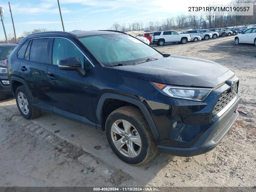 2021 Toyota Rav4 Xle VIN: 2T3P1RFV1MC190557 Lot: 40829594