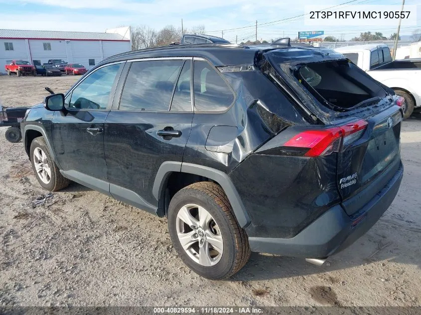 2021 Toyota Rav4 Xle VIN: 2T3P1RFV1MC190557 Lot: 40829594