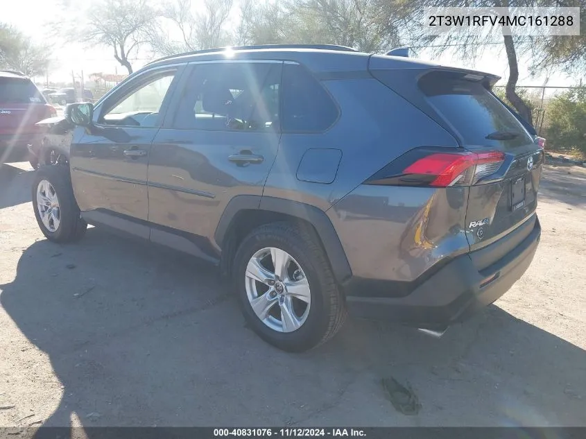 2021 Toyota Rav4 Xle VIN: 2T3W1RFV4MC161288 Lot: 40831076