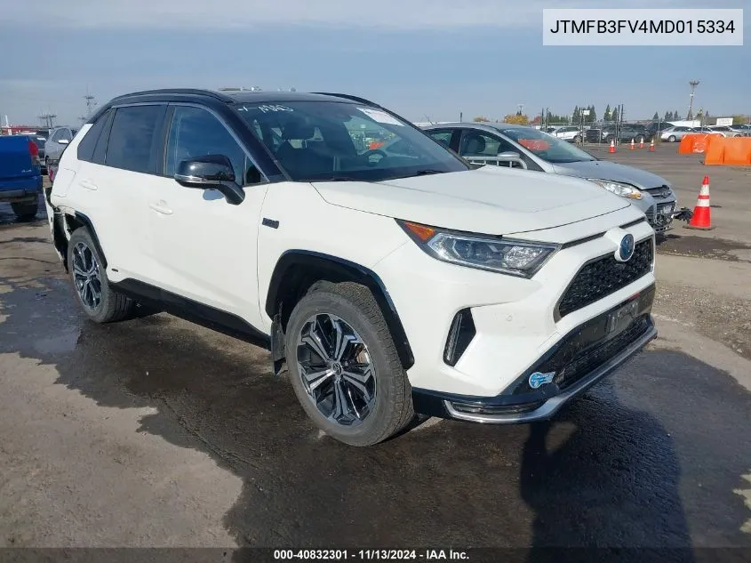 2021 Toyota Rav4 Prime Xse VIN: JTMFB3FV4MD015334 Lot: 40832301