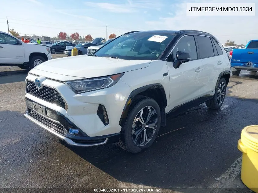 2021 Toyota Rav4 Prime Xse VIN: JTMFB3FV4MD015334 Lot: 40832301