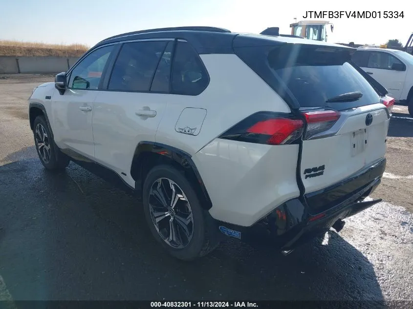 2021 Toyota Rav4 Prime Xse VIN: JTMFB3FV4MD015334 Lot: 40832301