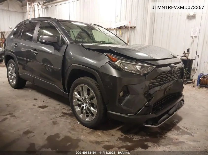 2021 Toyota Rav4 Limited VIN: JTMN1RFVXMD073367 Lot: 40833194