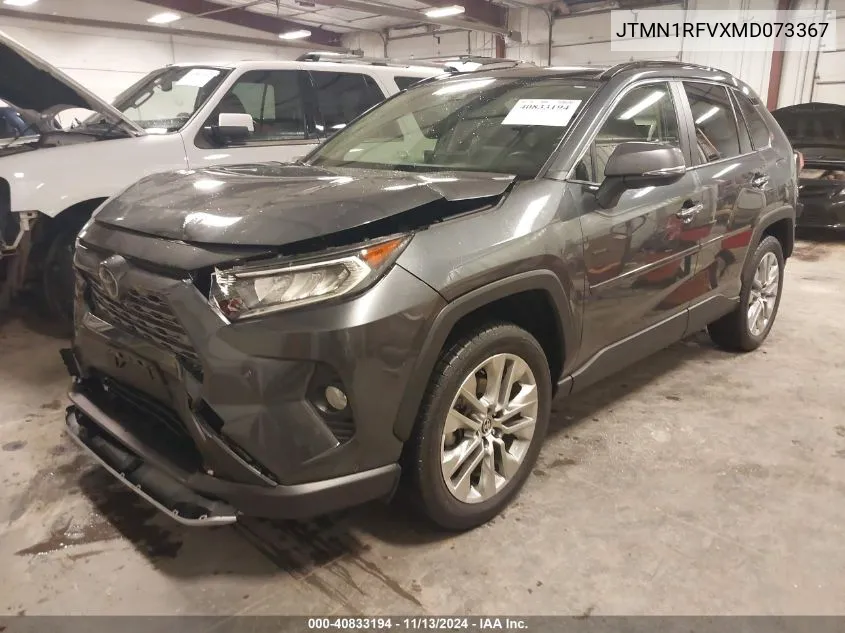 2021 Toyota Rav4 Limited VIN: JTMN1RFVXMD073367 Lot: 40833194