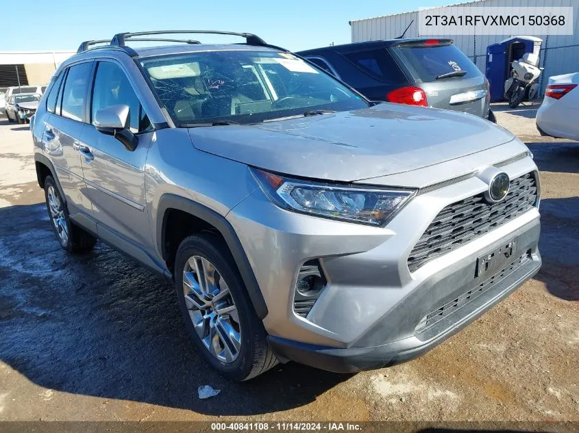 2021 Toyota Rav4 Xle Premium VIN: 2T3A1RFVXMC150368 Lot: 40841108