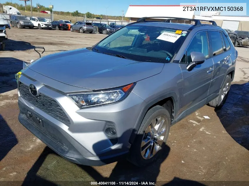 2021 Toyota Rav4 Xle Premium VIN: 2T3A1RFVXMC150368 Lot: 40841108