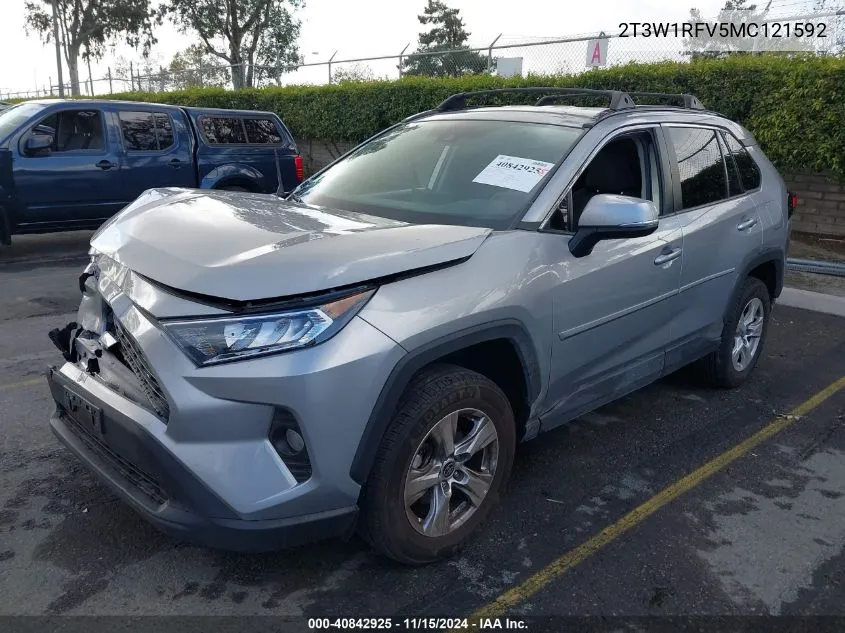 2021 Toyota Rav4 Xle VIN: 2T3W1RFV5MC121592 Lot: 40842925