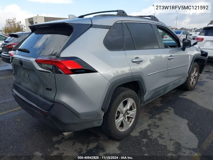 2021 Toyota Rav4 Xle VIN: 2T3W1RFV5MC121592 Lot: 40842925