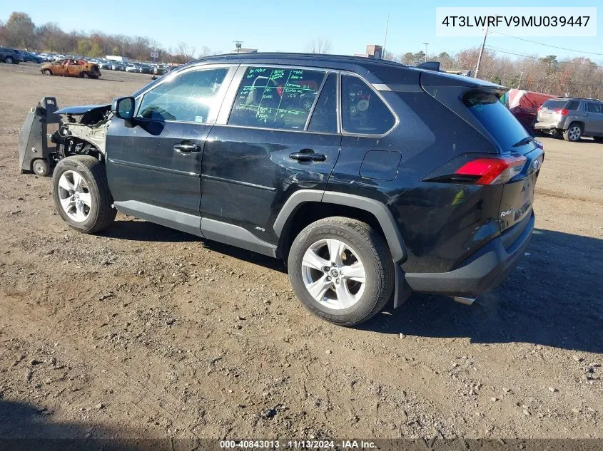 2021 Toyota Rav4 Hybrid Le VIN: 4T3LWRFV9MU039447 Lot: 40843013