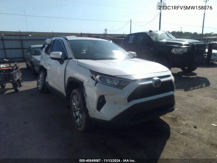 2021 Toyota Rav4 Xle Premium VIN: 2T3C1RFV5MW158076 Lot: 40849067