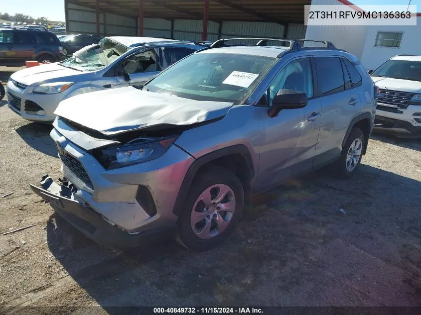 2021 Toyota Rav4 Le VIN: 2T3H1RFV9MC136363 Lot: 40849732