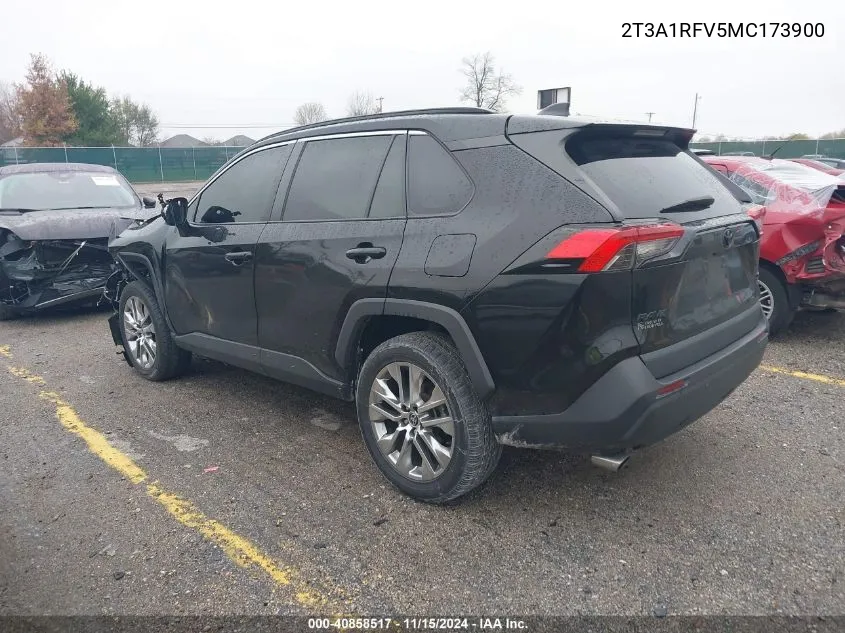 2021 Toyota Rav4 Xle Premium VIN: 2T3A1RFV5MC173900 Lot: 40858517