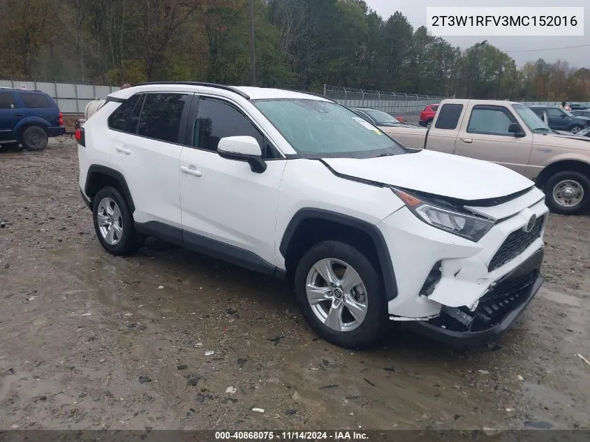 2021 Toyota Rav4 Xle VIN: 2T3W1RFV3MC152016 Lot: 40868075