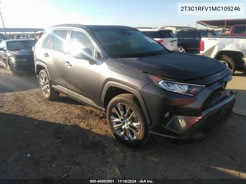 2021 Toyota Rav4 Xle Premium VIN: 2T3C1RFV1MC105246 Lot: 40883951