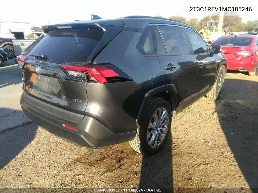 2021 Toyota Rav4 Xle Premium VIN: 2T3C1RFV1MC105246 Lot: 40883951