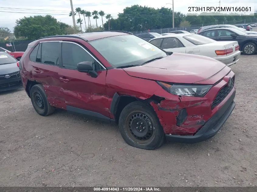 2021 Toyota Rav4 Le VIN: 2T3H1RFV2MW166061 Lot: 40914043