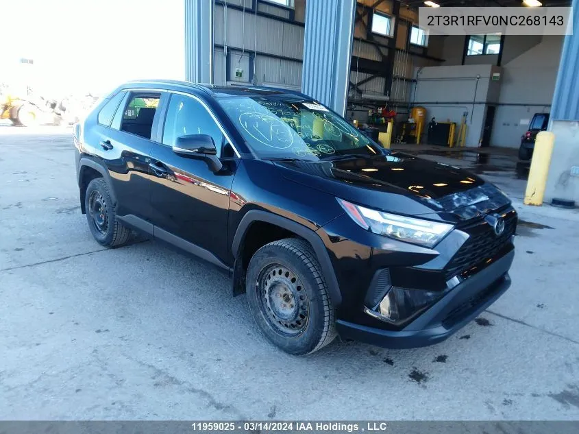 2022 Toyota Rav4 Xle/Xle Premium VIN: 2T3R1RFV0NC268143 Lot: 11959025