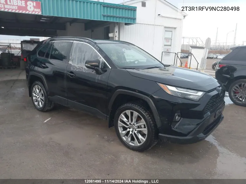 2022 Toyota Rav4 Xle/Xle Premium VIN: 2T3R1RFV9NC280498 Lot: 12081495