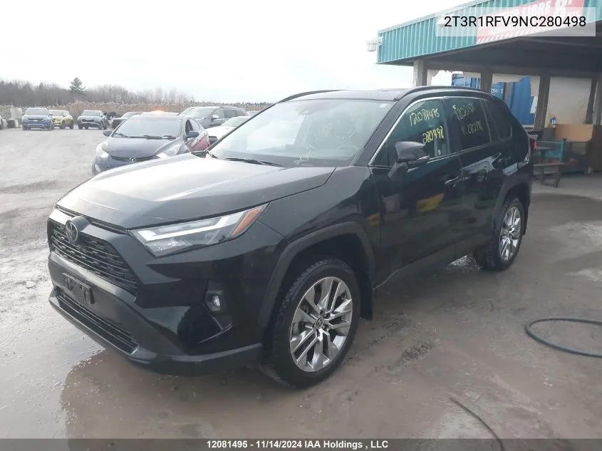 2022 Toyota Rav4 Xle/Xle Premium VIN: 2T3R1RFV9NC280498 Lot: 12081495