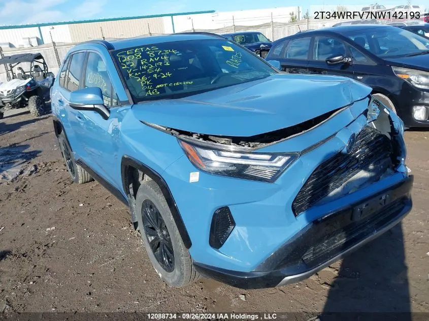 2022 Toyota Rav4 Se VIN: 2T34WRFV7NW142193 Lot: 12088734