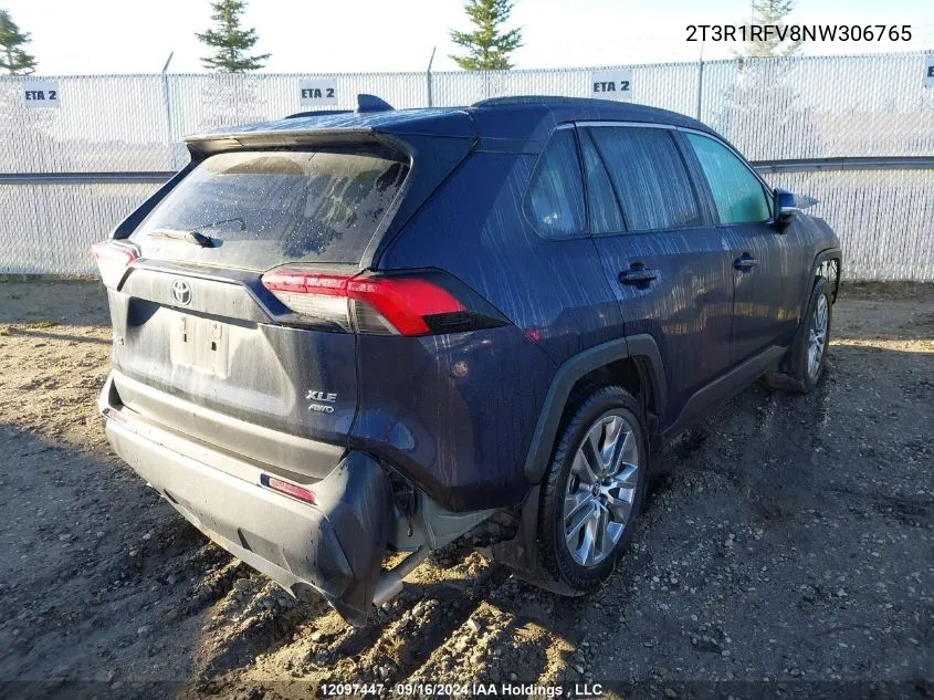 2022 Toyota Rav4 Xle/Xle Premium VIN: 2T3R1RFV8NW306765 Lot: 12097447