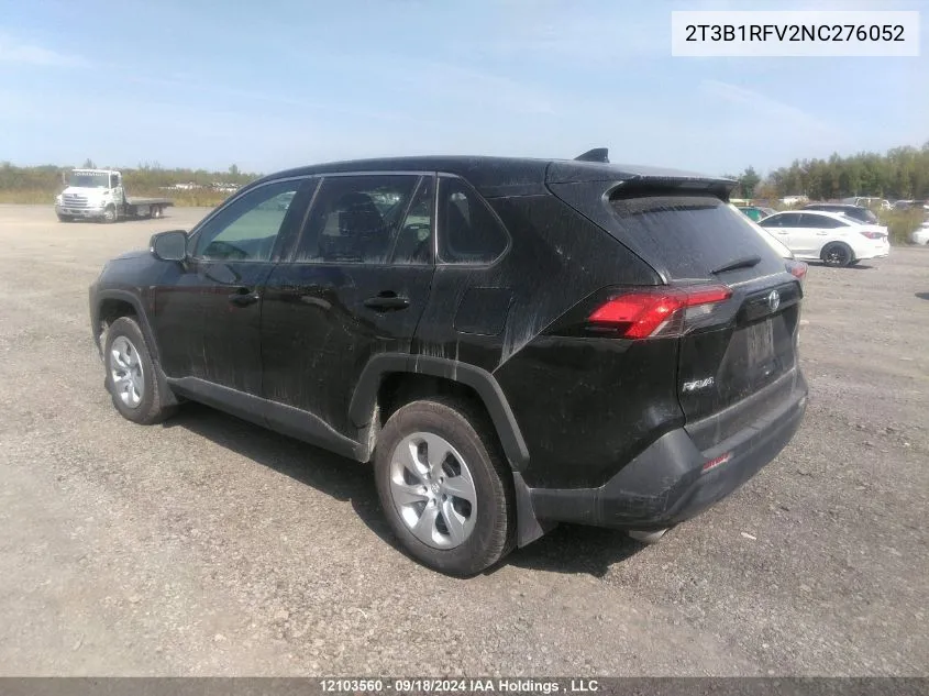 2022 Toyota Rav4 Le VIN: 2T3B1RFV2NC276052 Lot: 12103560