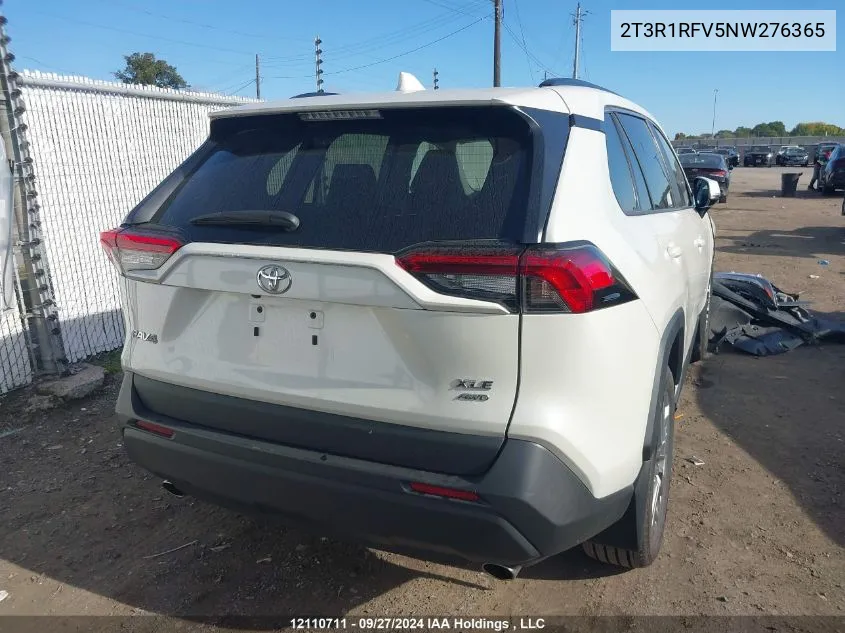 2022 Toyota Rav4 VIN: 2T3R1RFV5NW276365 Lot: 12110711