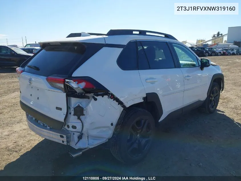 2T3J1RFVXNW319160 2022 Toyota Rav4 Trail