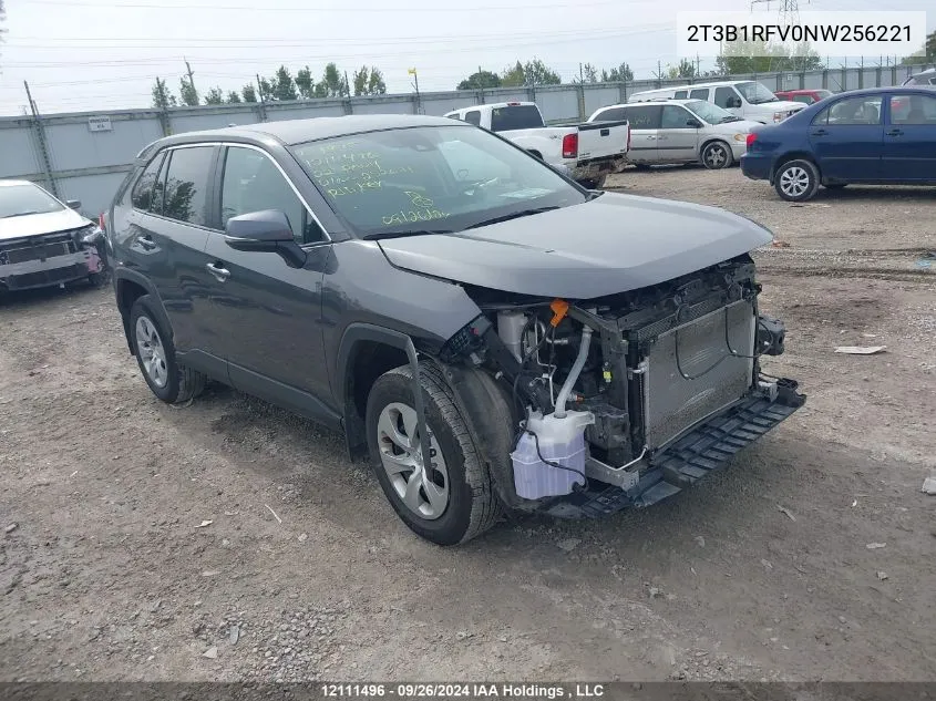 2T3B1RFV0NW256221 2022 Toyota Rav4 Le