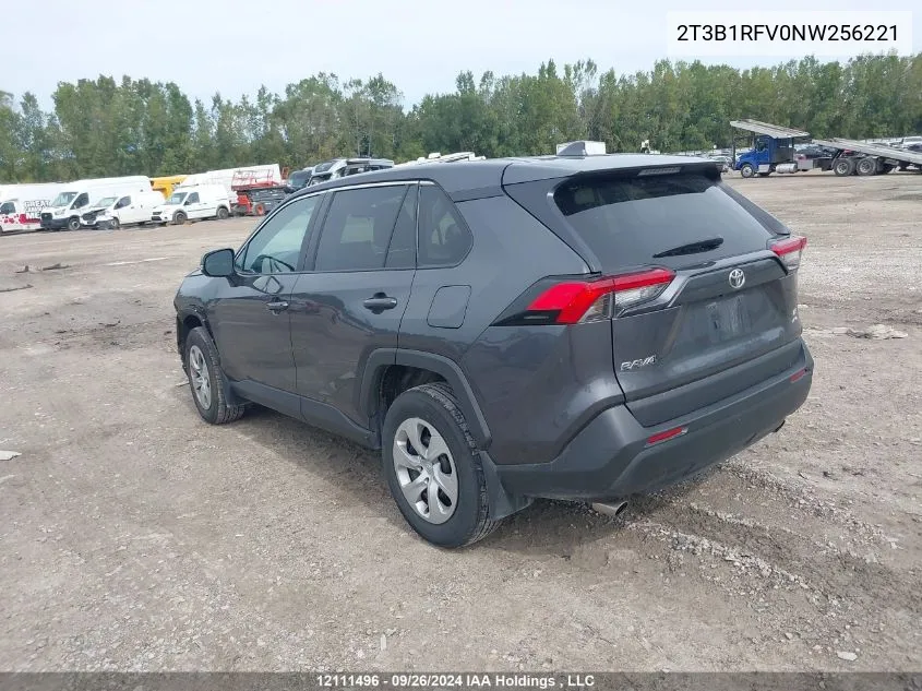 2T3B1RFV0NW256221 2022 Toyota Rav4 Le