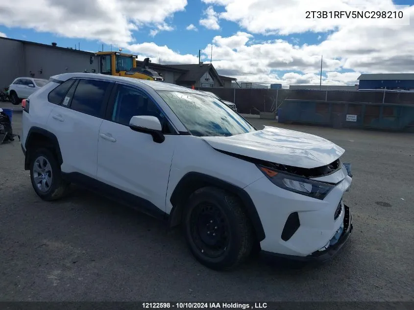 2022 Toyota Rav4 Le VIN: 2T3B1RFV5NC298210 Lot: 12122598