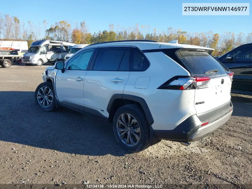 2022 Toyota Rav4 VIN: 2T3DWRFV6NW146977 Lot: 12134136