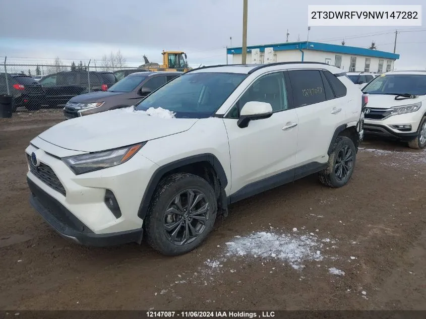 2022 Toyota Rav4 Limited VIN: 2T3DWRFV9NW147282 Lot: 12147087