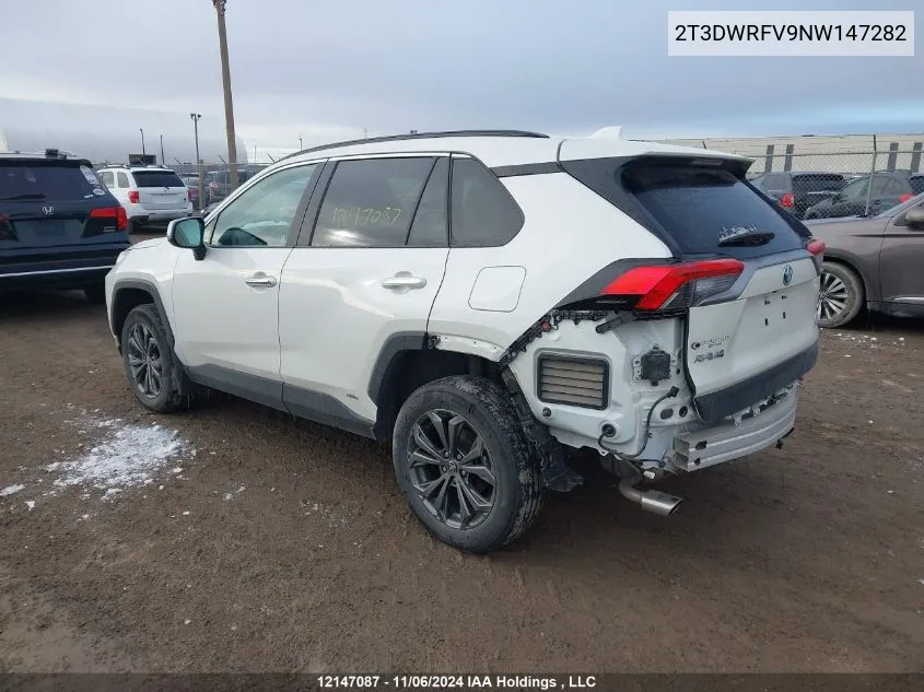 2022 Toyota Rav4 Limited VIN: 2T3DWRFV9NW147282 Lot: 12147087