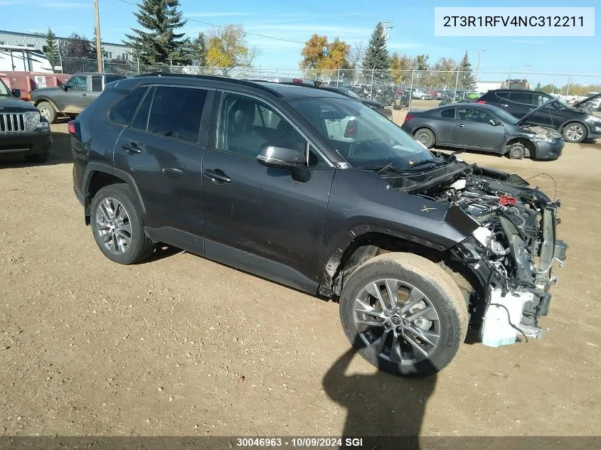 2022 Toyota Rav4 Xle/Xle Premium VIN: 2T3R1RFV4NC312211 Lot: 30046963