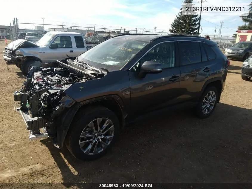 2022 Toyota Rav4 Xle/Xle Premium VIN: 2T3R1RFV4NC312211 Lot: 30046963