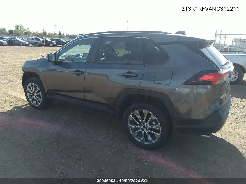 2022 Toyota Rav4 Xle/Xle Premium VIN: 2T3R1RFV4NC312211 Lot: 30046963